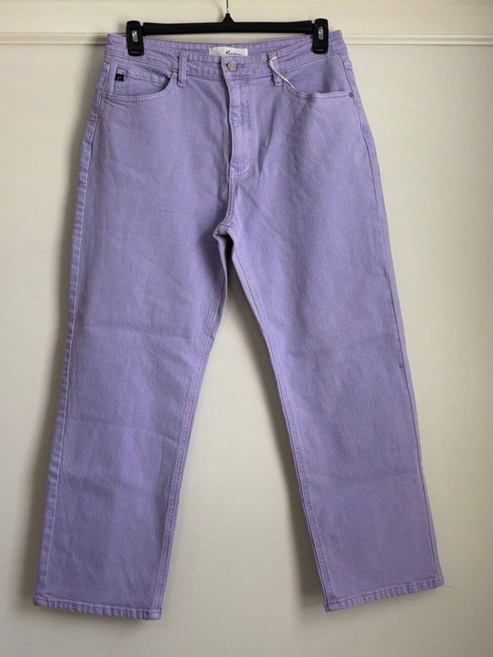 KanCan Lavender Ultra High Rise 90s Straight Leg Jeans 12/31 NWT Minor Flaw